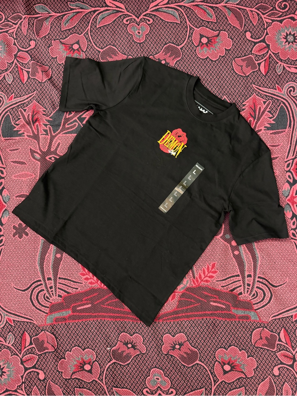 Black Demon Graphic Crewneck T-Shirt